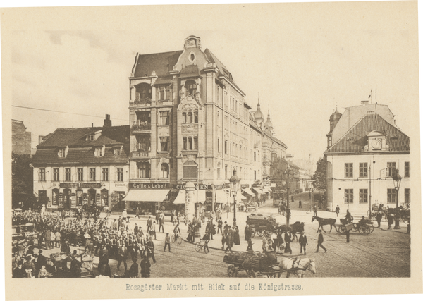 Königsberg, Roßgärter Markt mit Blick in die Königstraße