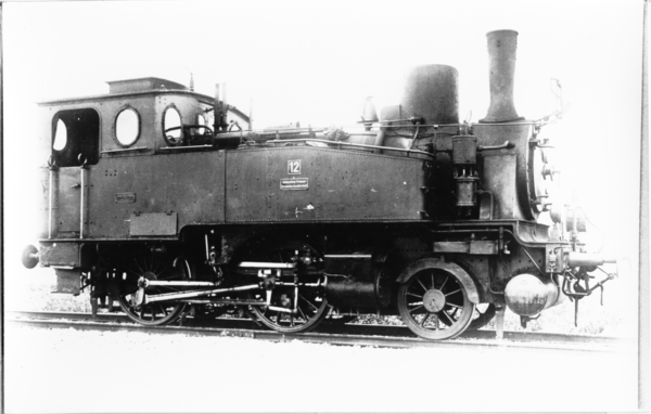 Königsberg (Pr.), Lokomotive 12 der Koenigsberg-Cranzer Eisenbahn KCE