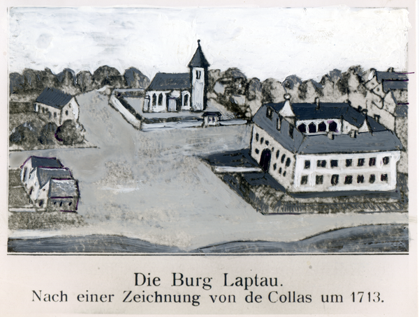Laptau, Burg, Zeichnung