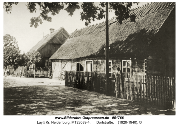 Layß Kr. Neidenburg, Dorfstraße