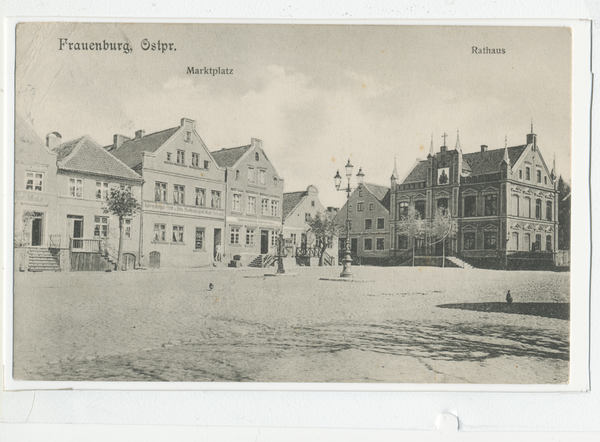 Frauenburg, Marktplatz mit Rathaus