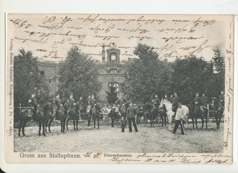 Stallupönen, Ulanenstraße, Ulanenkaserne, Reiter