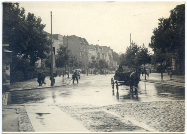 Lötzen, Lycker Straße im Regen