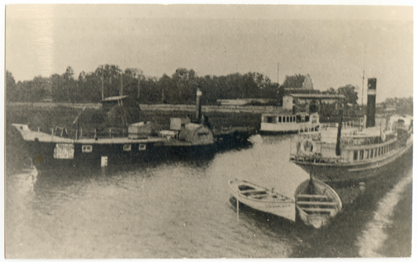 Lötzen, Dampfer im Kanal