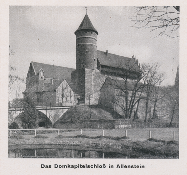 Allenstein, Blick auf das Schloss
