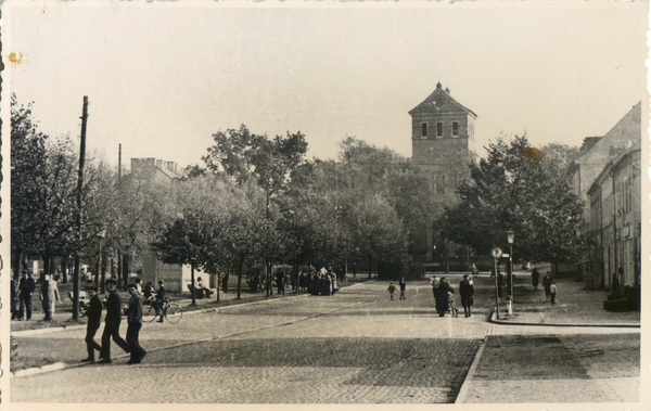 Lötzen, Marktplatz mit Kirche