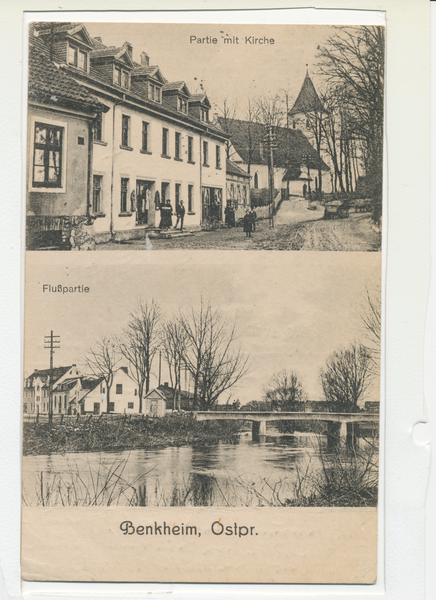 Benkheim, Partie mit Kirche, Flusspartie