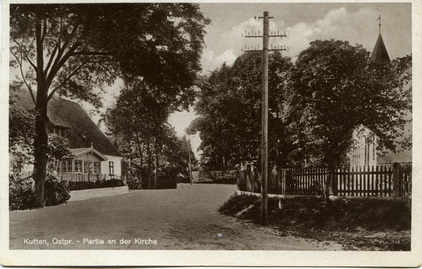 Kutten, Partie an der Kirche