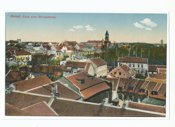 Memel, Blick vom Börsenturm über die Stadt