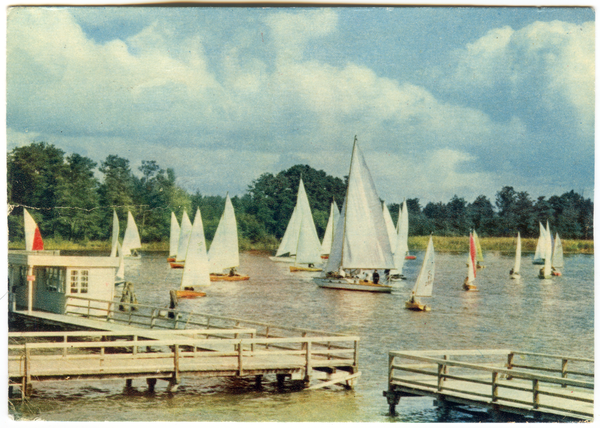 Lötzen, Segler auf dem Löwentinsee