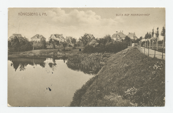 Königsberg (Pr.), Oberteich, Blick auf Maraunenhof