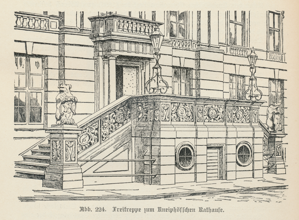 Königsberg (Pr.), Kneiphöfsches Rathaus, Freitreppe