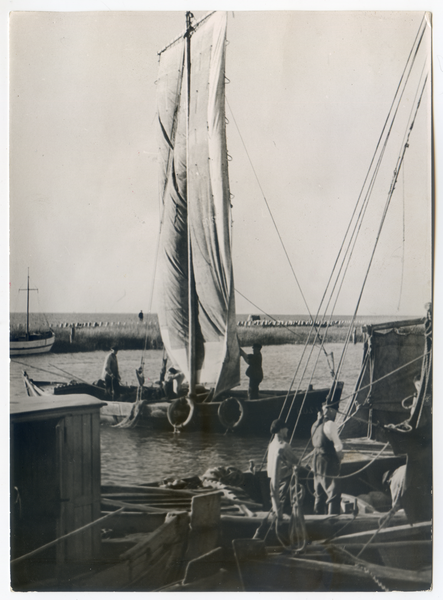 Rosenberg Kr. Heiligenbeil, Fischerboote im Hafen