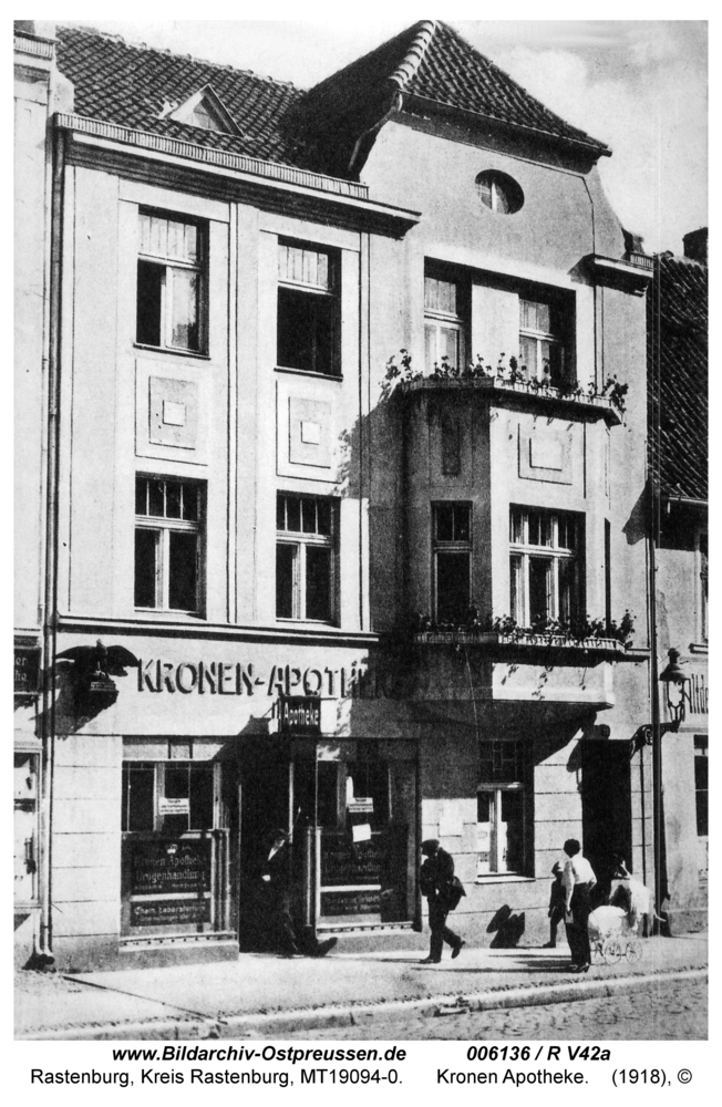 Rastenburg, Königsberger Straße, Kronen Apotheke