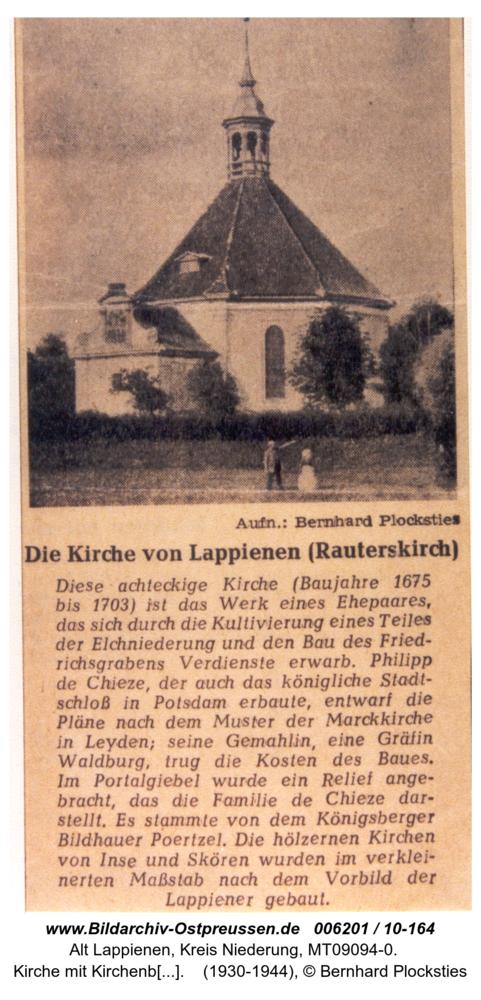 Rauterskirch, Kirche mit Kirchenbeschreibung