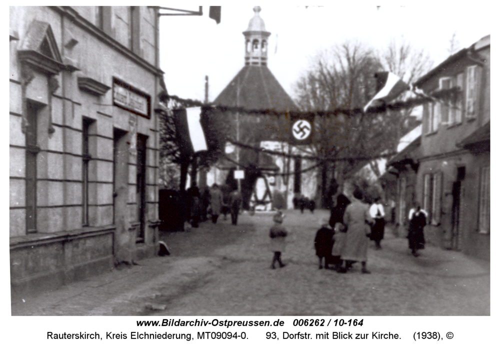 Rauterskirch, 93, Dorfstr. mit Blick zur Kirche