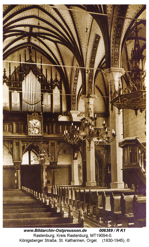 Rastenburg, Königsberger Straße, St. Katharinen, Orgel