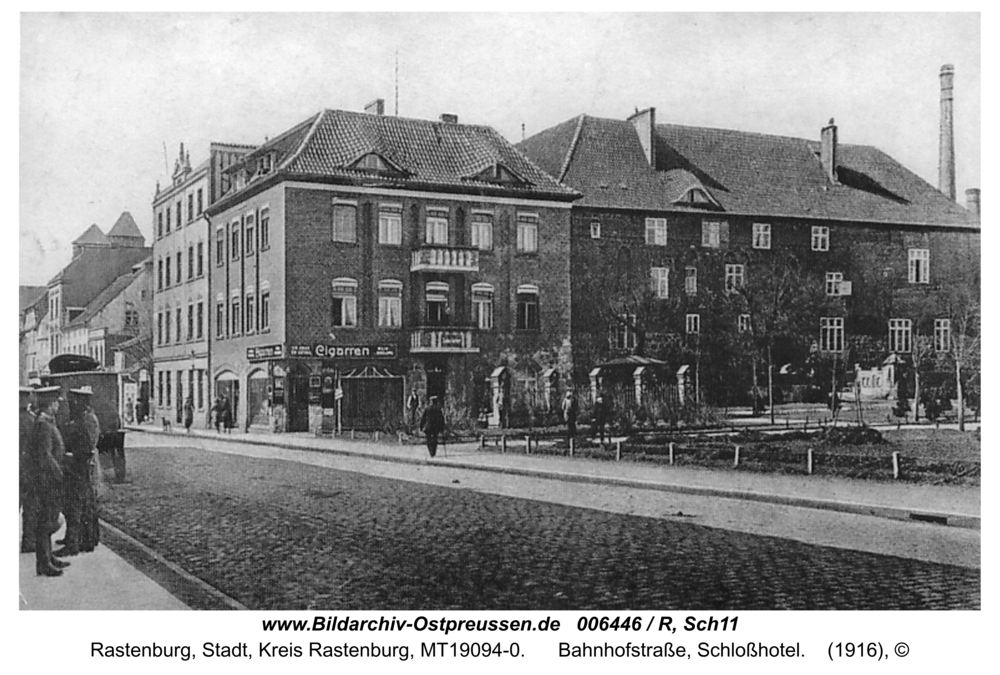 Rastenburg, Bahnhofstraße, Schloßhotel