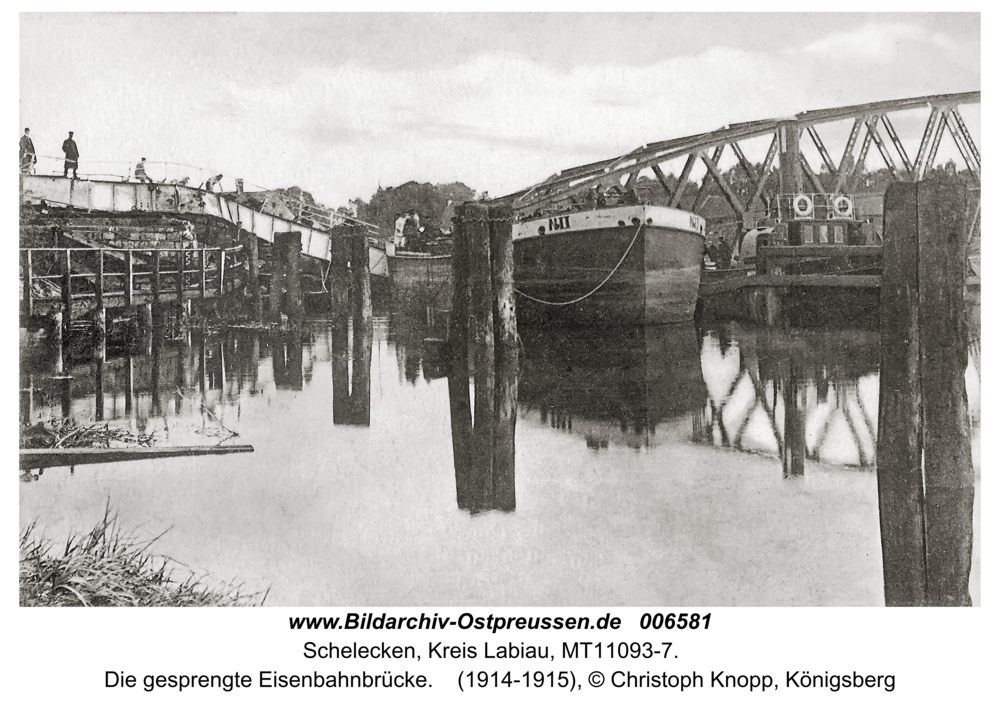 Schlicken (fr. Schelecken), Die gesprengte Eisenbahnbrücke