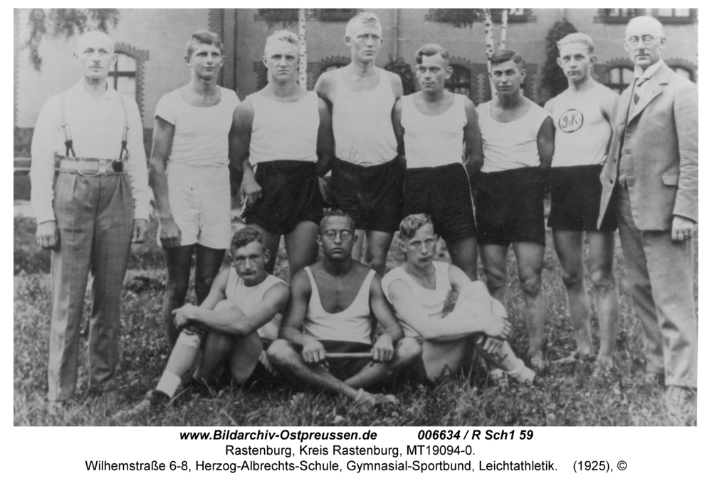 Rastenburg, Wilhemstraße 6-8, Herzog-Albrechts-Schule, Gymnasial-Sportbund, Leichtathletik