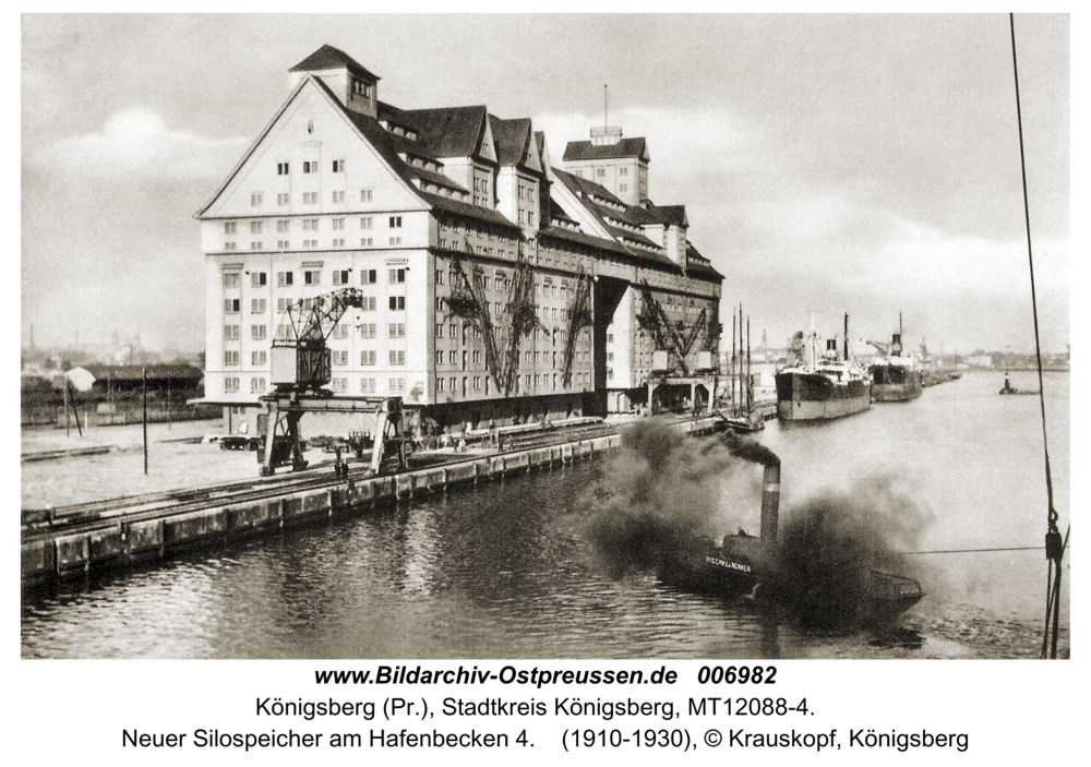 Königsberg, Neuer Silospeicher am Hafenbecken 4