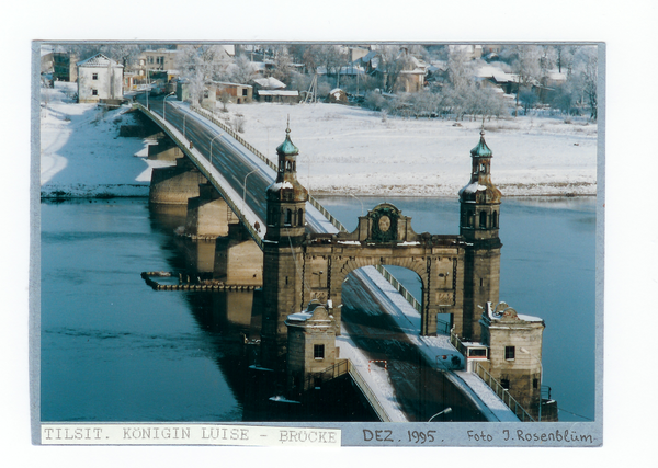 Tilsit, Luisen-Brücke und Ortsteil Übermemel