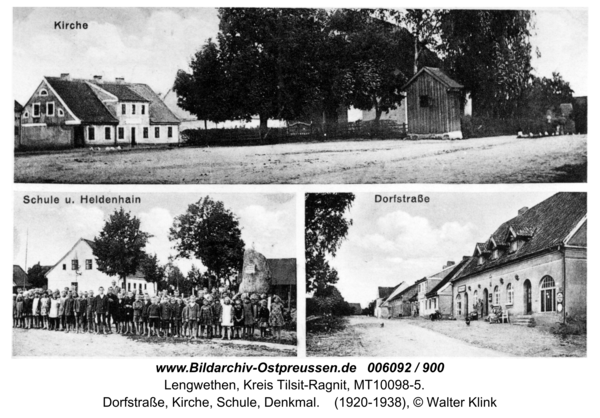 Hohensalzburg, Dorfstraße, Kirche, Schule, Denkmal