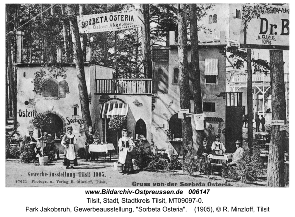 Tilsit, Park Jakobsruh, Gewerbeausstellung, "Sorbeta Osteria"