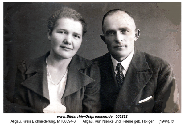 Allgau. Kurt Nienke und Helene geb. Höllger