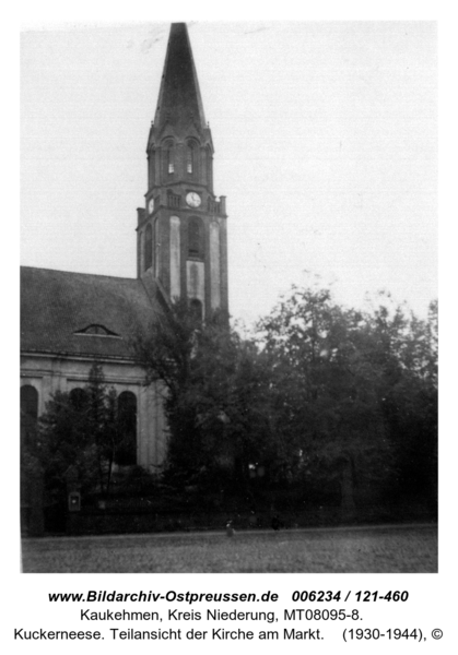 Kuckerneese. Teilansicht der Kirche am Markt