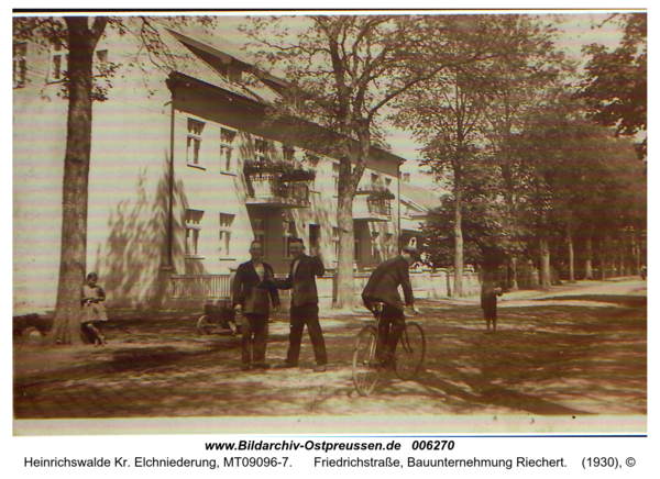 Heinrichswalde, Friedrichstraße, Bauunternehmung Riechert