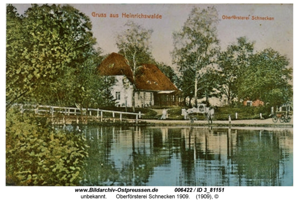Neusorge, Oberförsterei Schnecken 1909