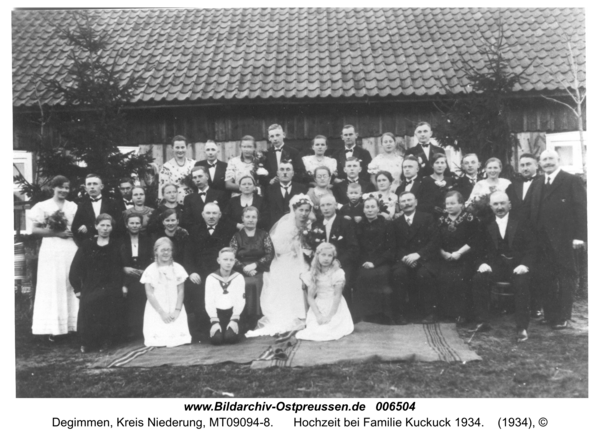 Degimmen, Hochzeit bei Familie Kuckuck 1934