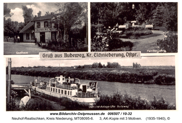 Budeweg, 3, AK-Kopie mit 3 Motiven