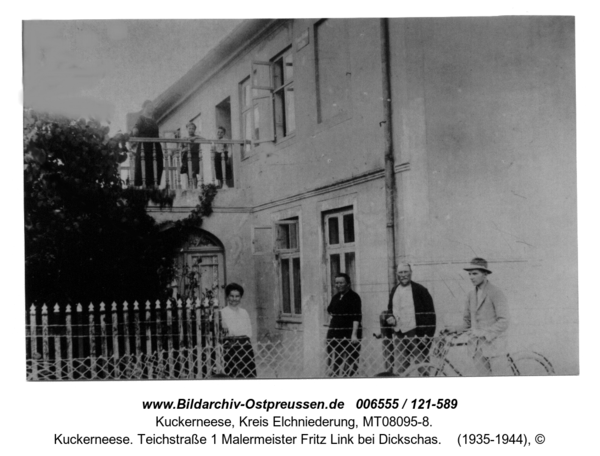Kuckerneese. Teichstraße 1 Malermeister Fritz Link bei Dickschas
