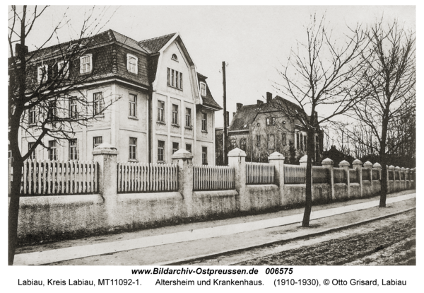 Labiau, Altersheim und Krankenhaus