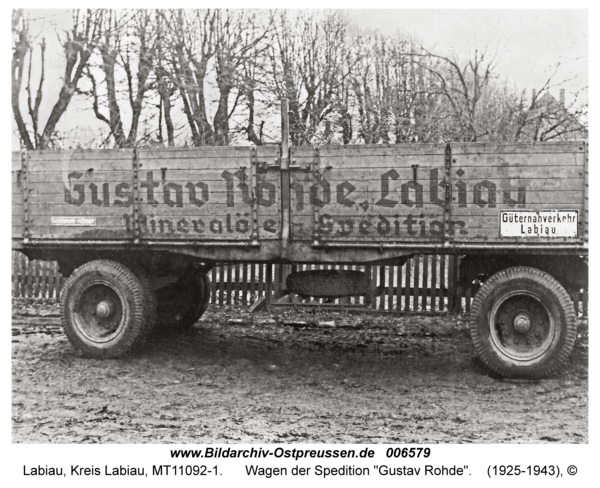 Labiau, Wagen der Spedition "Gustav Rohde"