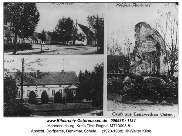 Hohensalzburg, Ansicht, Dorfpartie, Denkmal, Schule