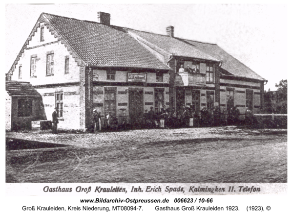 Großheidenstein,  Gasthaus Groß Krauleiden 1923