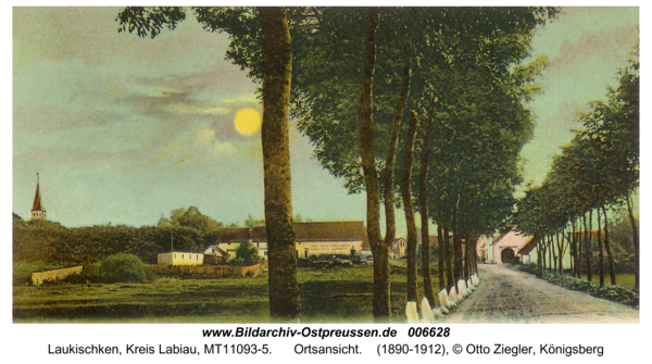 Laukischken, Ortsansicht