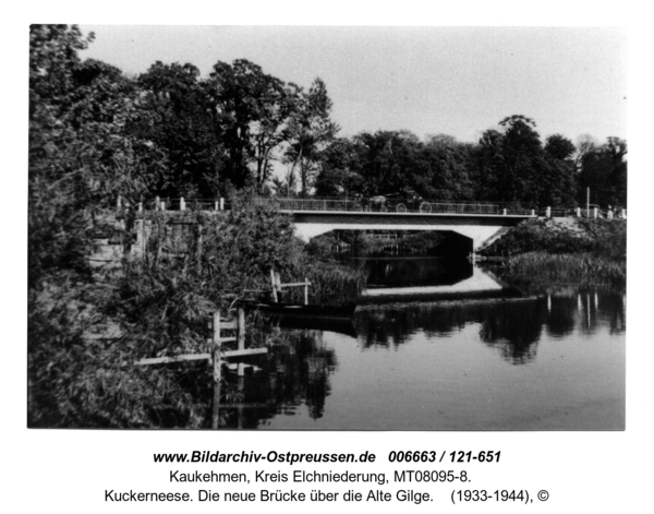 Kuckerneese. Die neue Brücke über die Alte Gilge