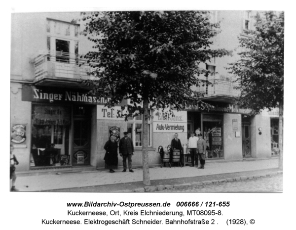 Kuckerneese. Elektrogeschäft Schneider. Bahnhofstraße 2
