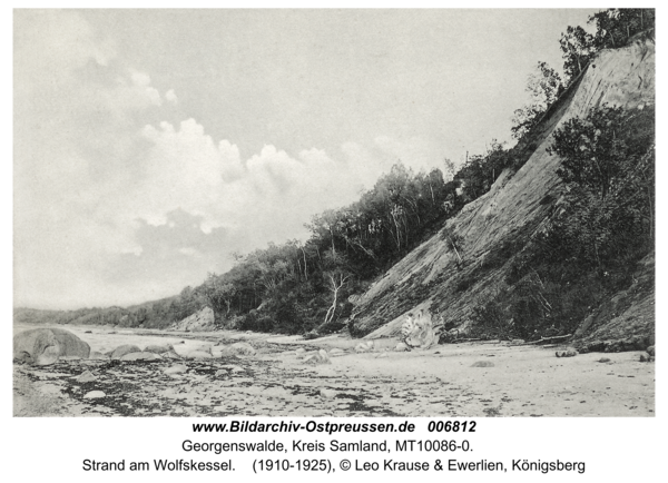 Georgenswalde, Strand am Wolfskessel