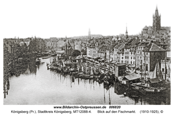 Königsberg, Blick auf den Fischmarkt