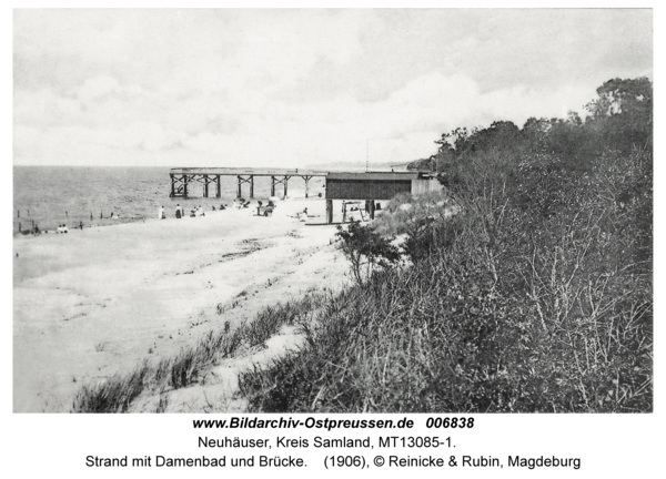 Neuhäuser, Strand mit Damenbad und Seesteg