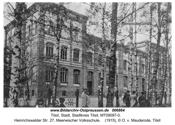 Tilsit, Heinrichswalder Str. 27, Meerwischer Volksschule