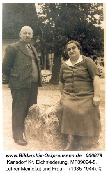 Karlsdorf, Lehrer Meinekat und Frau