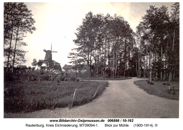 Rautenburg, Blick zur Mühle