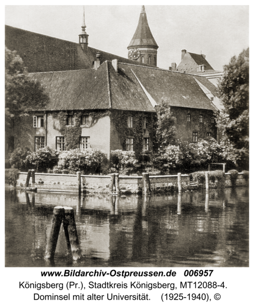 Königsberg, Dominsel mit alter Universität