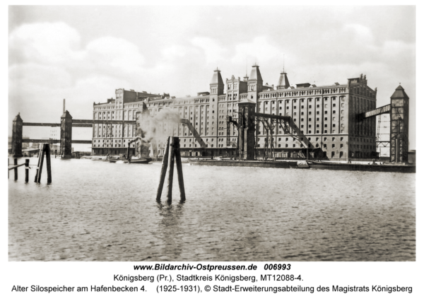 Königsberg, Alter Silospeicher am Hafenbecken 4